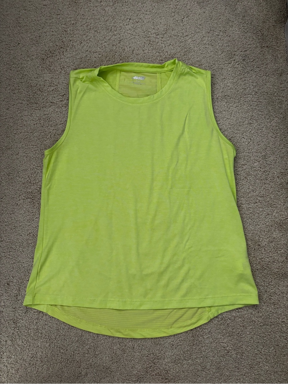 Avia Neon Lime Sleeveless Athletic Tank